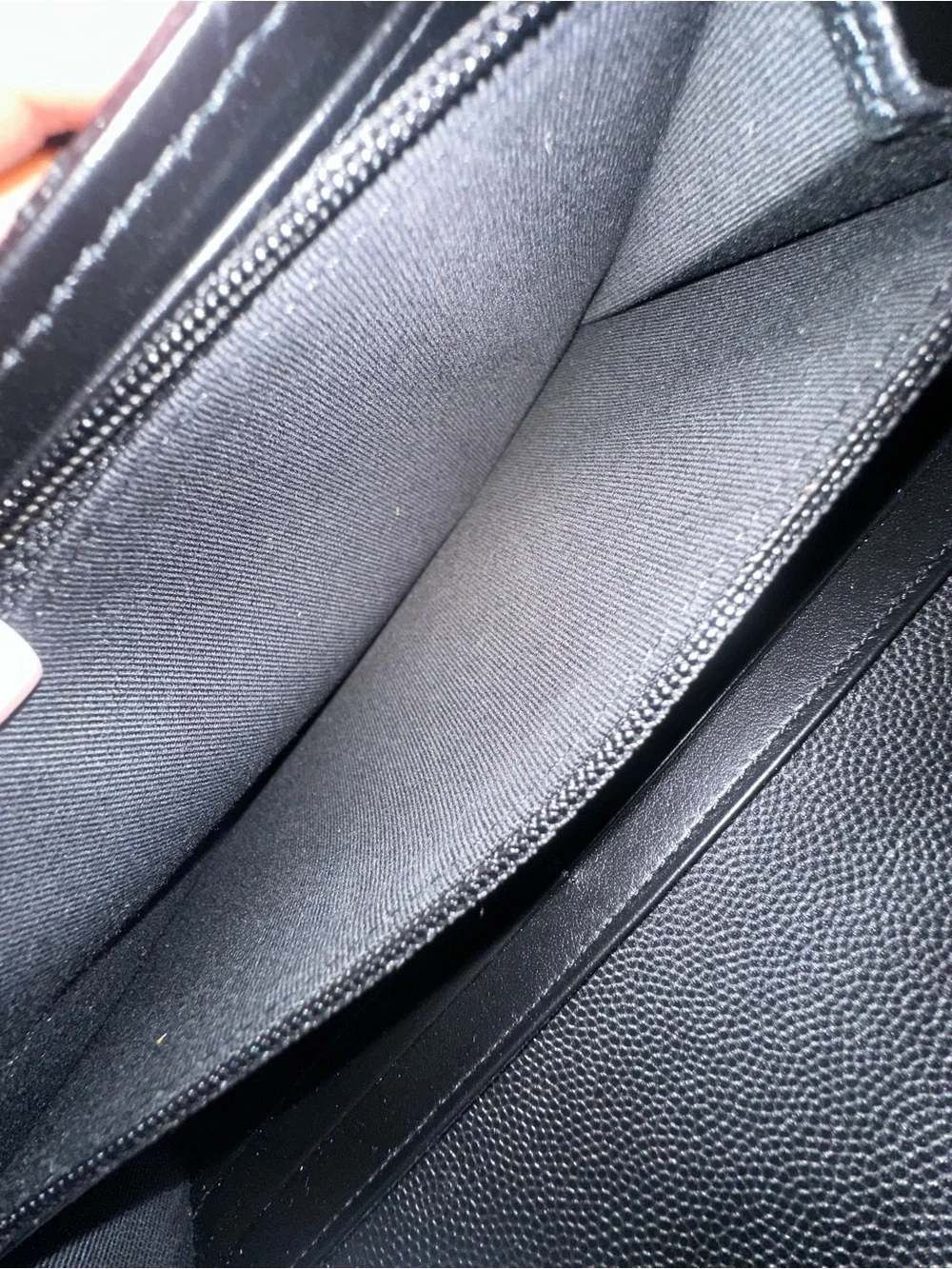CHANEL Boy Wallet .Long Flap Wallet – Black Caviar Leather - Picture 6 of 6